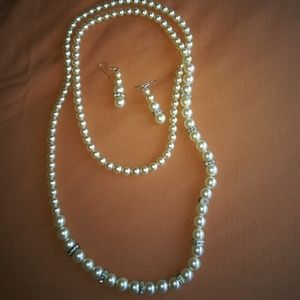 Hand made costume pearls